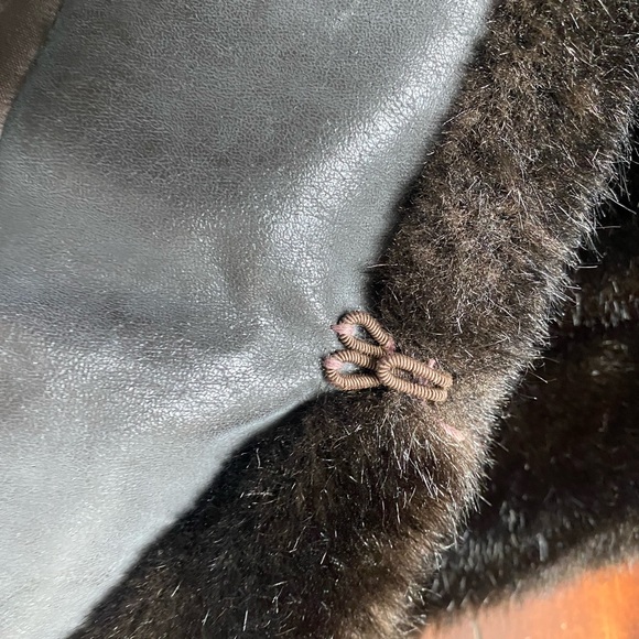 Vintage Career Originals chocolate brown faux fur, size 16 - Picture 7 of 13